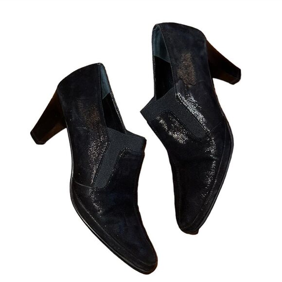 Amalfi Black Fabric Boots Size 10 M - Picture 3 of 5